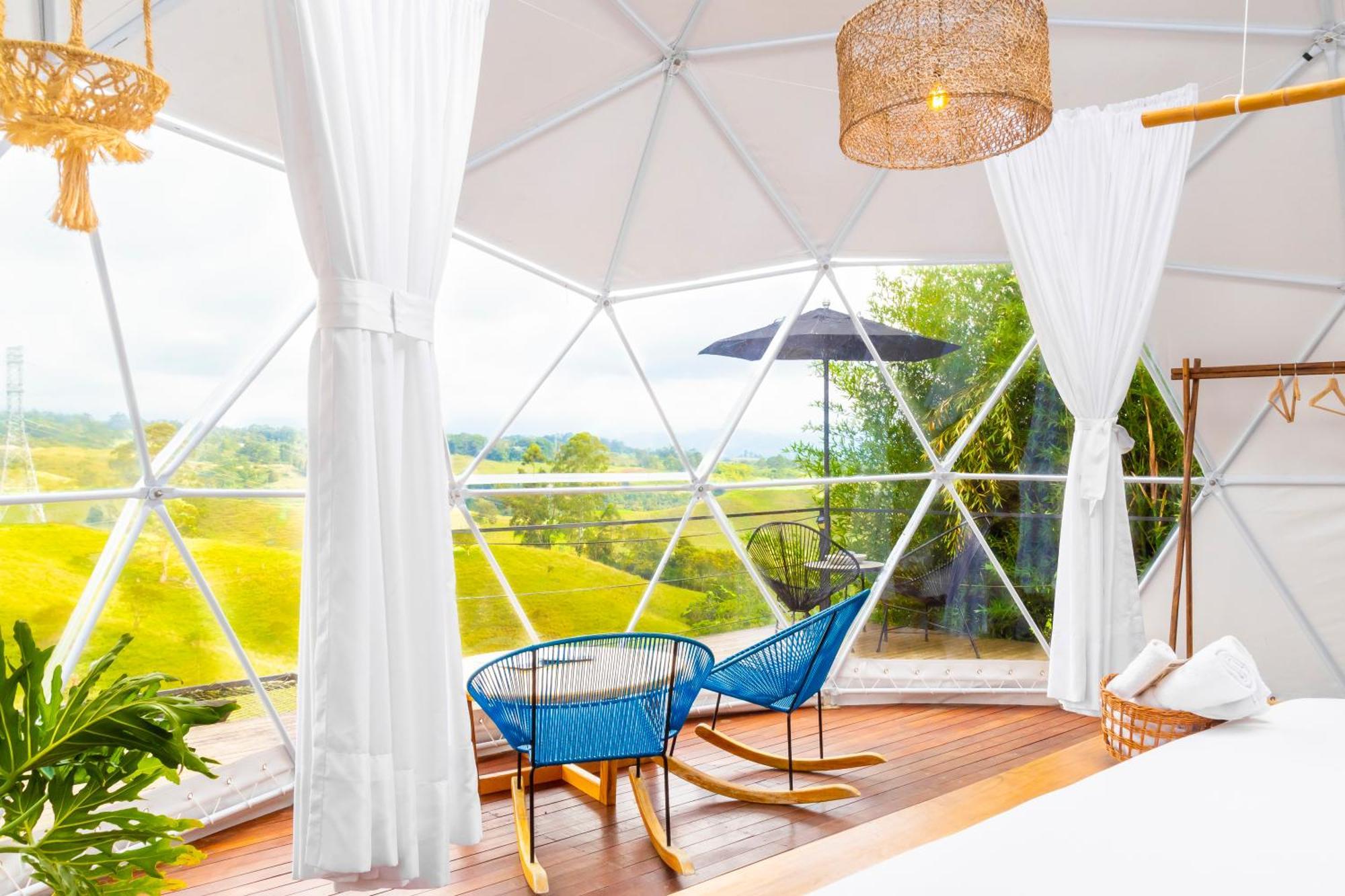 Ecohotel Monte Tierra Habitaciones Y Glamping ฟิลานเดีย ภายนอก รูปภาพ